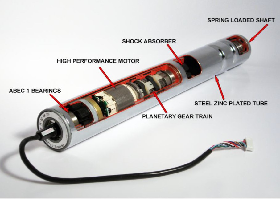 photo of MDR with features labeled